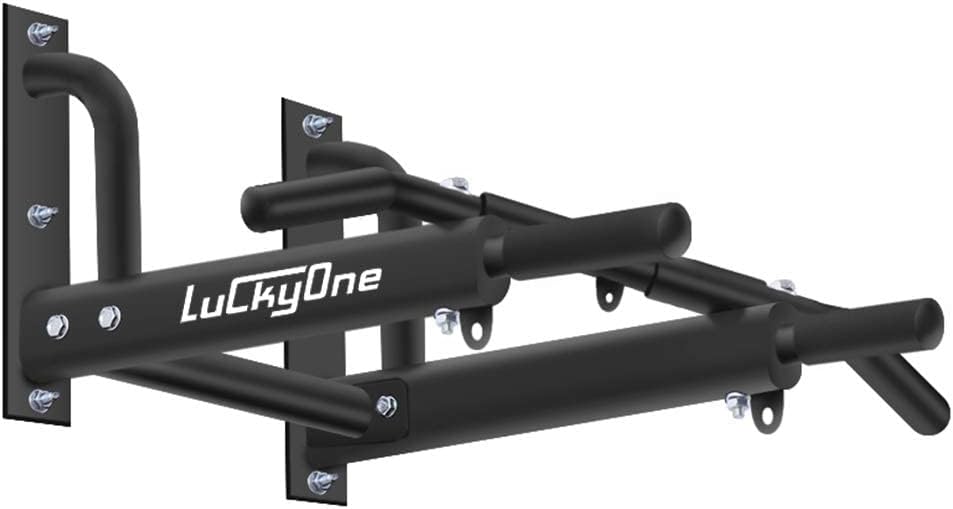 Wall Mount Pull Up Bar, Heavy Duty Steel Joist Mount Chin Up Bar, Pull-Up Bar With Wood Mount and Wall Mount Screws