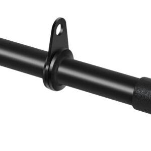 Pulldown Straight Bar Rotating Steel with Rubber Grips LAT Pull Down Handle for Pulley Cable Machine Triceps Training Rowing Machine Attachment for Home Gym Strength Exercise