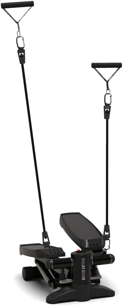 Nordic Lifting Mini Stepper Machine – Stair Climber w/Resistance Bands & LCD – Home Workout Stepper - Image 3