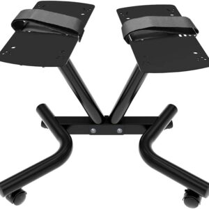 ATIVAFIT Adjustable Dumbbell Stand Fitness Dial Dumbbell Rack with Adjustable Belt for Home Gym Set