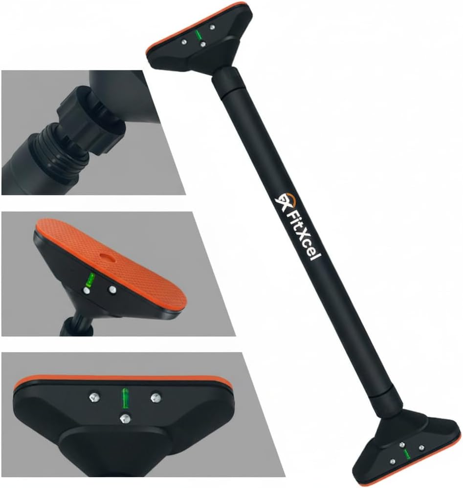 pull up barStrength Training Chin up Bar without Screws,Adjustable 28.34''-43.30'' Width Locking Mechanism Pull up Bar for Doorway,Max Load 440lbs for Home Gym Upper Body Workout, Non-slip - Image 2