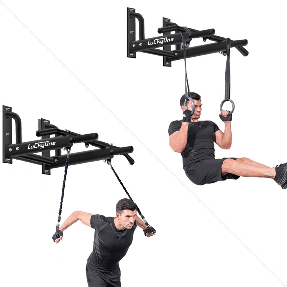 Wall Mount Pull Up Bar, Heavy Duty Steel Joist Mount Chin Up Bar, Pull-Up Bar With Wood Mount and Wall Mount Screws - Image 3