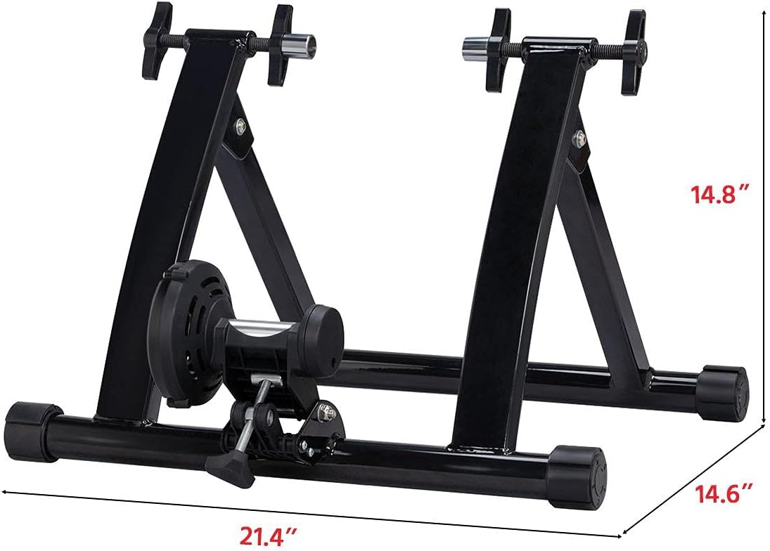 Yaheetech Bike Trainer Stationary Bike Stand Magnetic Bike Trainer Stand for Indoor Riding Premium Steel Bicycle Trainer Accessories Fits for 26in-28in, 700C Wheels - Image 4