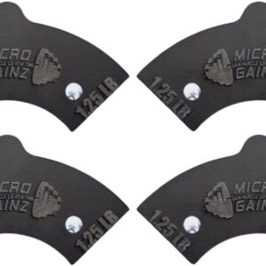 Micro Gainz 1.25LB Magnetic Weight Attachment for Nuobell Style Adjustable Dumbbells, Choose 2 or 4 Piece Magnetic Weight Plates, Ideal for Micro Loading Dumbbells, Made in USA