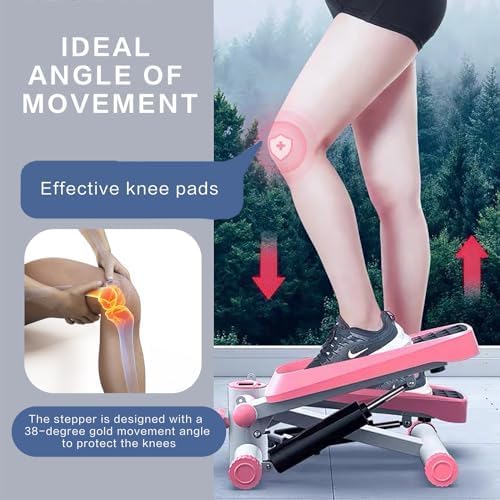 Mini Steppers for Exercise,Step Machine for Exercise at Home,Portable Mini Stair Stepper, Stepper with Resistance Bands,Hydraulic,Carrying 330 Lbs,Fitness Stepper for Full Body Workout - Image 7