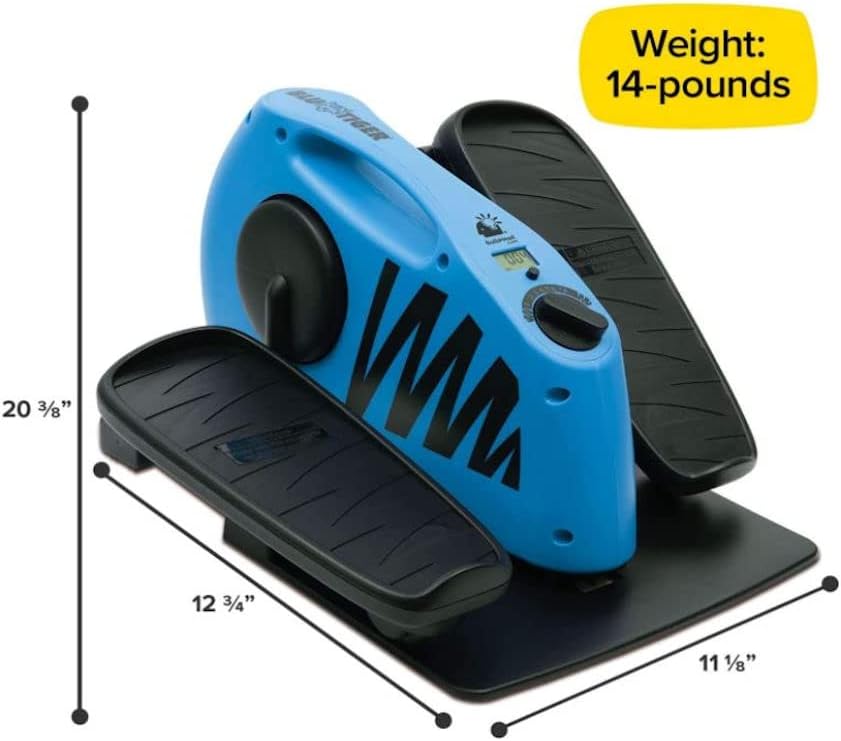 As Seen On TV BluTiger Seated Elliptical Machine - Burn Calories While Working, Reading & Watching TV - Large Pedals - Digital Display - Easily Assembles in Minutes - All Fitness Levels - Image 4