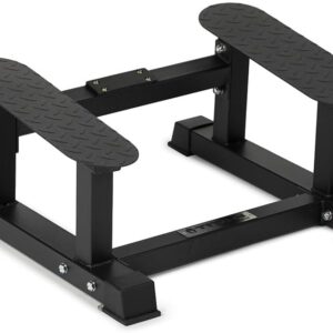 Titan Fitness T Bar Rowing Platform, Elevated/Angled Design for Rows at a Deficit, T Bar Row Platform with Diamond-Plated Footplates, T Bar Platform with Protective UHMW strip, Non-Slip Rubber Feet