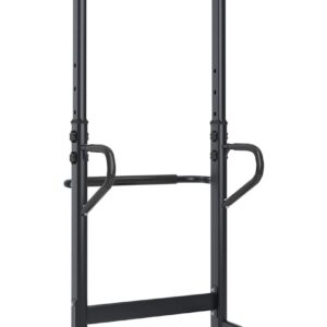 SogesHome Power Tower Pull Up Bar and Dip Stand,10 Adjustable Height Assistive Trainer Dip Station,Multi-Function Strength Training Fitness Workout Station for Home Gym Fitness Equipment (Black)