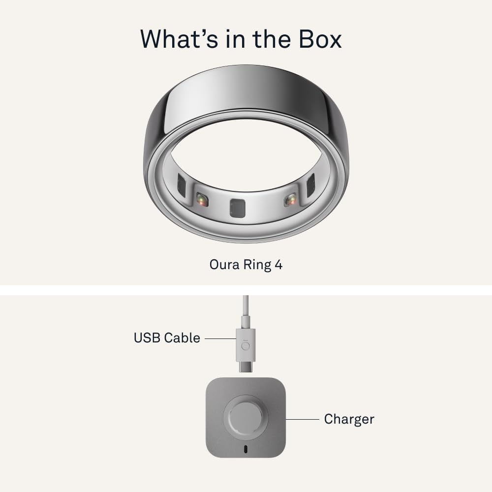 Oura Ring 4 - Silver - Size 8 - Size Before You Buy - Image 7