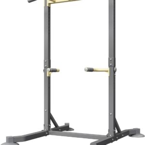 Multi-function Pull Up Station, Portable Workout Equipment with Pull Up Bar and Dip Station for Home Gym, Support 600lbs