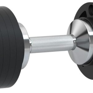 SNODE AD80 Drop Proof 80 lbs Adjustable Dumbbell Set -Adjustable Weights with Cast Iron Plates and Cradle, Knurled Handle, Fast Adjust, Compact Home Gym Equipment for Bench & Press