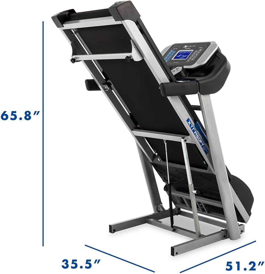 XTERRA Fitness Sport Series Premium Folding Smart Treadmill, Handlebar Speed and Incline Controls, Large XTRASoft Cushioned Running Deck, Built-in FTMS-Enabled Bluetooth with XTERRA+ Fitness App - Image 6