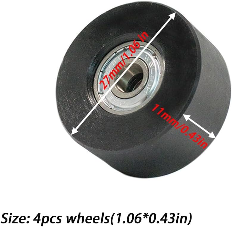 Rowing Machine Replacement Part Accessory, Water Rower Seat Wheels Attachment - Image 2