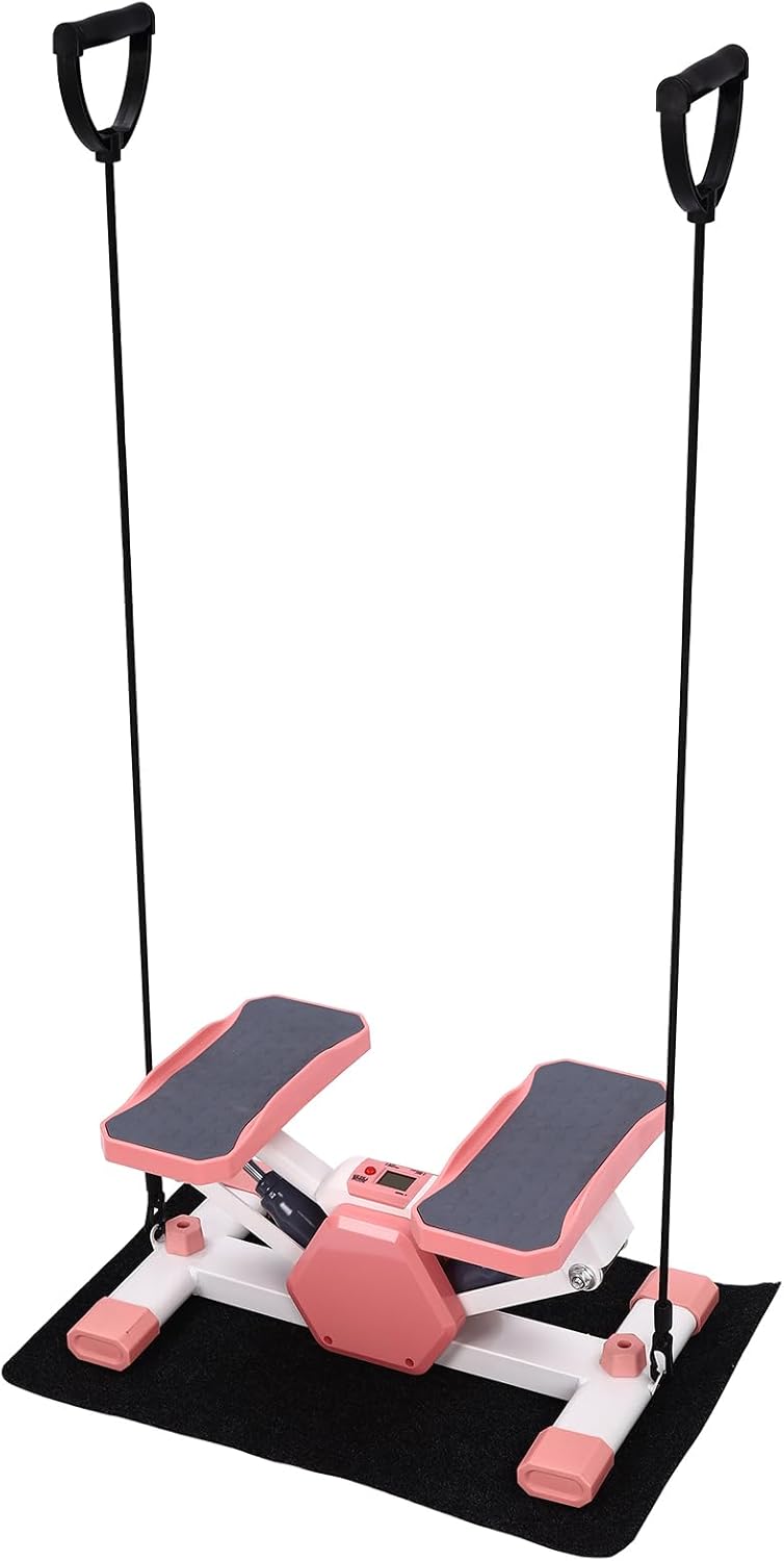 Exercise Stepping Machine, Portable Mini Stair Steppers Non-Slip Foot Pads with LCD Display for Home Office Workout Gym, Support 330LBS Weight Capacity - Image 4