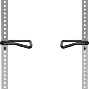 AmStaff Fitness Dip Bar Attachment for Squat & Power Rack – Compatible for 2×2″ – 2.5×2.5″ – 3×3″ Inches Tube with 1-Inch Hole Racks – (Pair)