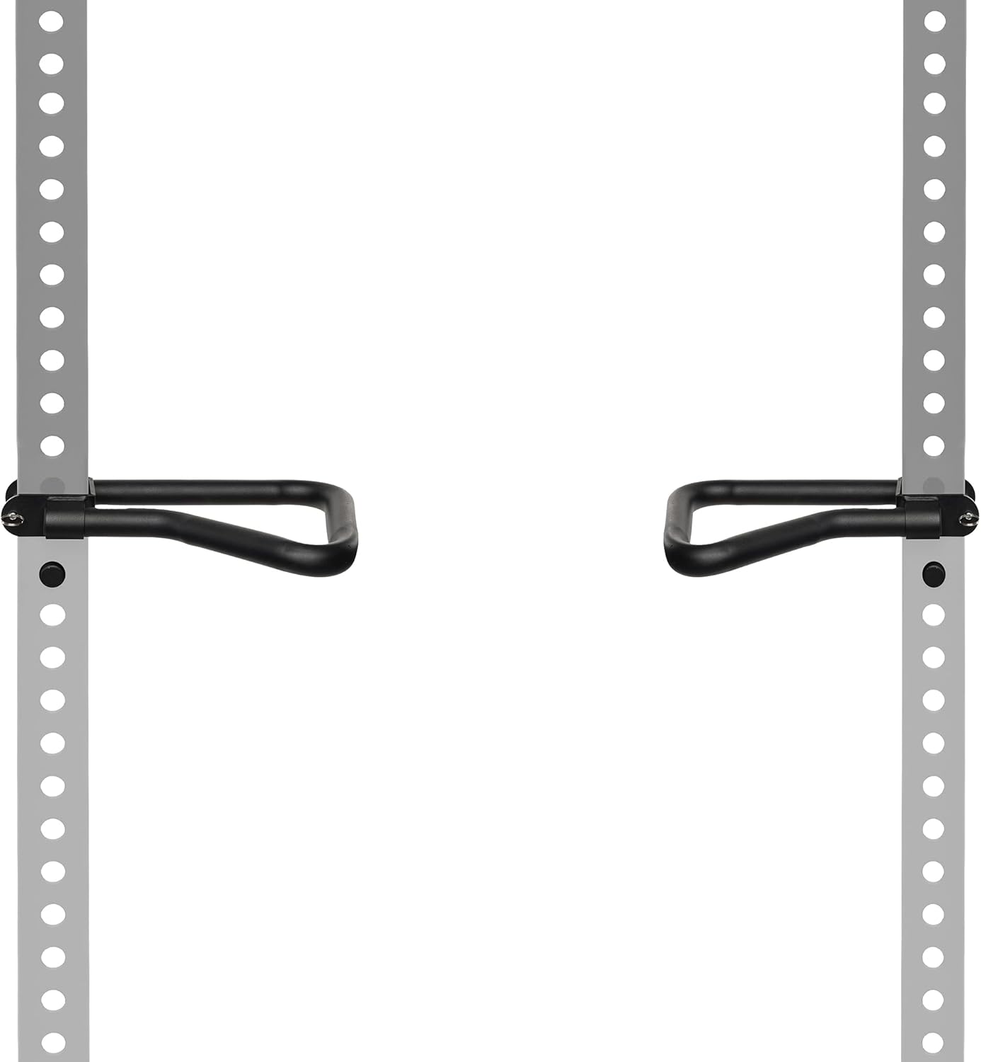 AmStaff Fitness Dip Bar Attachment for Squat & Power Rack – Compatible for 2x2" - 2.5x2.5" - 3x3" Inches Tube with 1-Inch Hole Racks – (Pair)