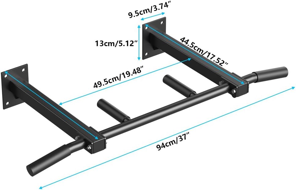 Wall Mount Pull Up Bar, Joist Mount Pull Up Bar, Beam and Rafter Mounted Chin Up Bar for Home Gym With Wood Mount and Wall Mount Screws - Image 6