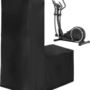 Elliptical Cross Trainer Cover, Oxford Cross Trainer Machine Cover with Drawstring, Waterproof Dustproof Windproof Anti-UV Elliptical Machine Cover Elliptical Cover for Home, Gym, Outdoor, Indoor