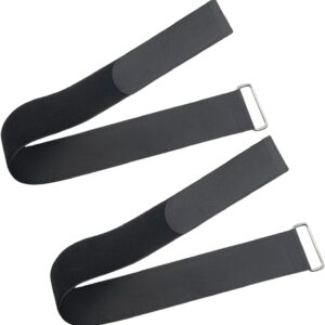 1 Pair 50cm Universal Overlength Rowing Machine Foot Straps Elliptical Machine Pedals Straps Rowing Machine Pedal Trainer Straps Leg Training for Fitness Home Sports Office Accessories