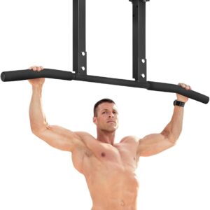 ATENTO Pull Up Bar, Chin Up Bars Ceiling Mount, Workout for Home Gym, Beam, Crossfit – Heavy-Duty, Foam Grip, Easy installation