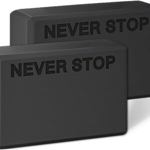 KEEP Yoga Block, High-Density EVA Foam 2 Pack Yoga Block with Non-Slip Textured Surface, Supportive, Lightweight – Ideal for Yoga