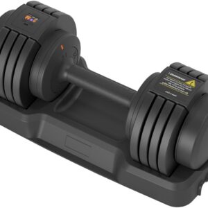 Smart Dumbbell Adjustable Weights with Speaking Display, Like Having a Virtual Fitness Coach Inside, 5 in 1 Free Weight System, Perfect For Home Fitness Enthusiasts, For Men and Women 55LB