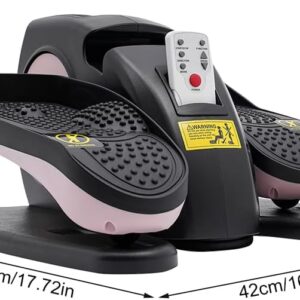 Electric Ellipse Leg Exerciser, Under Desk Elliptical Machine with Remote & LCD Monitor, Portable Trainer Electric Seated for Home Office