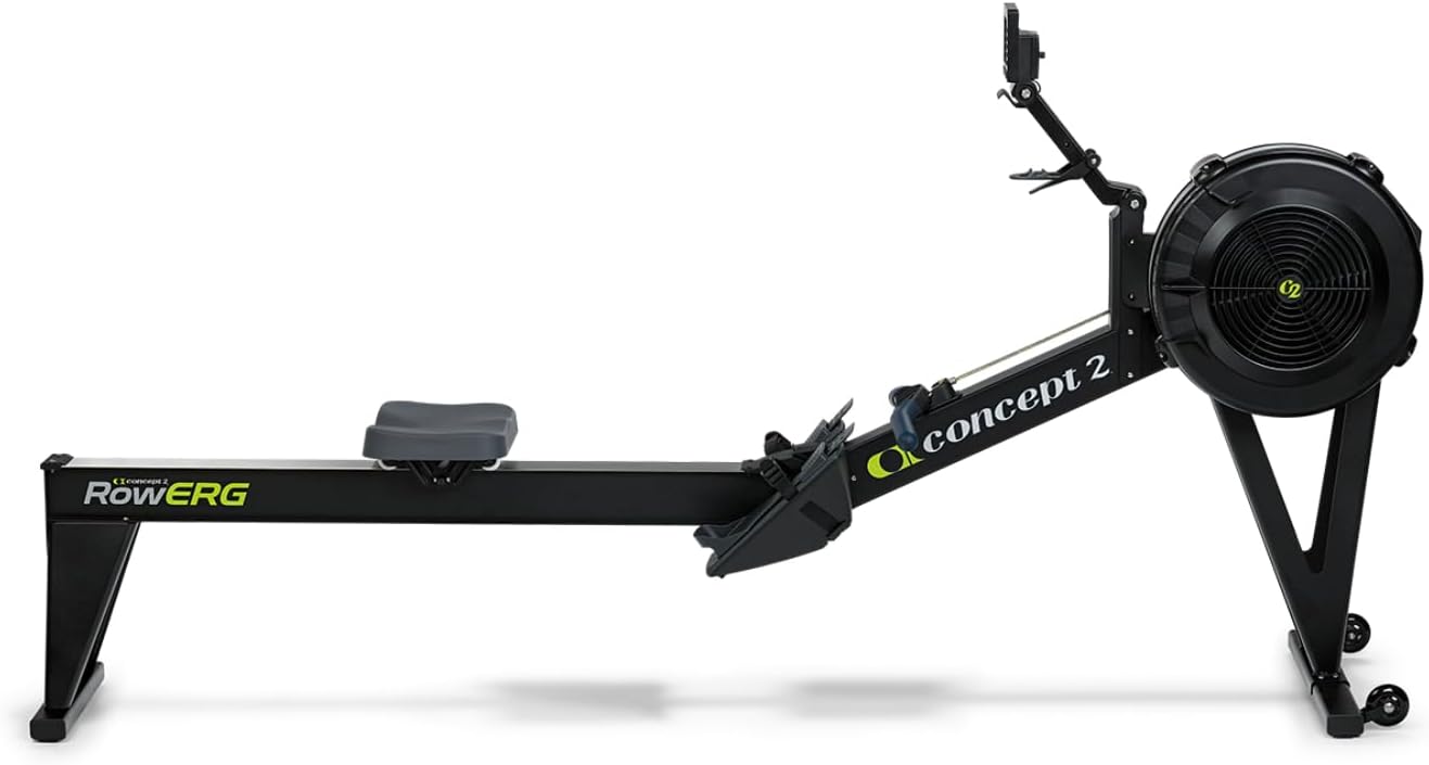 Concept2 RowErg Model E Indoor Rowing Machine with Tall Legs - PM5 Monitor, Device Holder, Adjustable Air Resistance, Easy Storage with FitXion Seat Cushion - Image 6