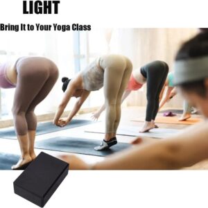Yoga Blocks 2 Pack, Lightweight Premium EVA Foam Yoga Blocks, Non Slip Supportive Foam Blocks Yoga, Pilates, Stretching and Meditation, Women Men Yogi Yoga Beginners (2pc)
