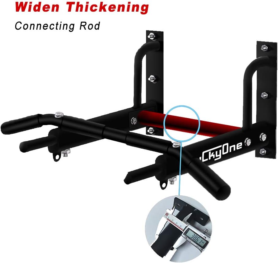 Wall Mount Pull Up Bar, Heavy Duty Steel Joist Mount Chin Up Bar, Pull-Up Bar With Wood Mount and Wall Mount Screws - Image 4