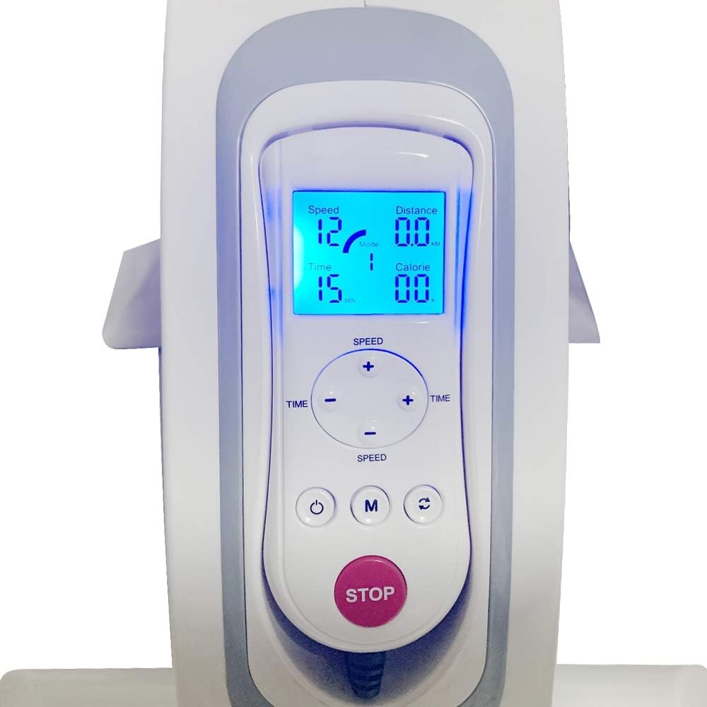 Confidence Fitness Motorized Electric Mini Exercise Bike V2 / Under Desk Pedal Exerciser - White/Grey - Image 6
