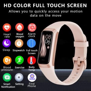 Fitness Tracker with 24/7 Heart Rate Blood Oxygen Sleep Monitor,Activity Tracker with 1.1″ AMOLED Touch Color Screen, Multiple Sport Modes Step Counter,IP68 Waterproof for Women Men