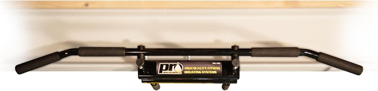 I-Beam Pull Up Bar/Chin up Bar (Black Long Bar with Bent Ends) - Image 2