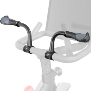 CyclingDeal 1 Pair of Handlebar Extenders for Indoor Exercise Bike – Great Handlebar Extension Accessory for Peloton – Compatible with Bicycle Handlebar Grips – Package with Handlebar Grips