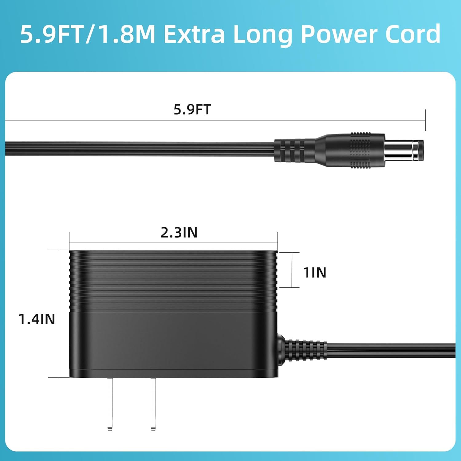 Power Cord for ProForm Elliptical Smart Strider 390 395 475 510 E, 480 490 500 600 LE, 400 700 510 EX, Cardio Cross Trainer Exercise Bike Charger Cable Cord - Image 6