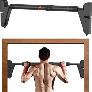 Sportneer Pull up Bar for Doorway No-Screw Adjustable Chin Up Bar for Door Frame Door Pull Up Bar for Home Gym Strength Training Bar Horizontal Bar for Exercise 440 LB