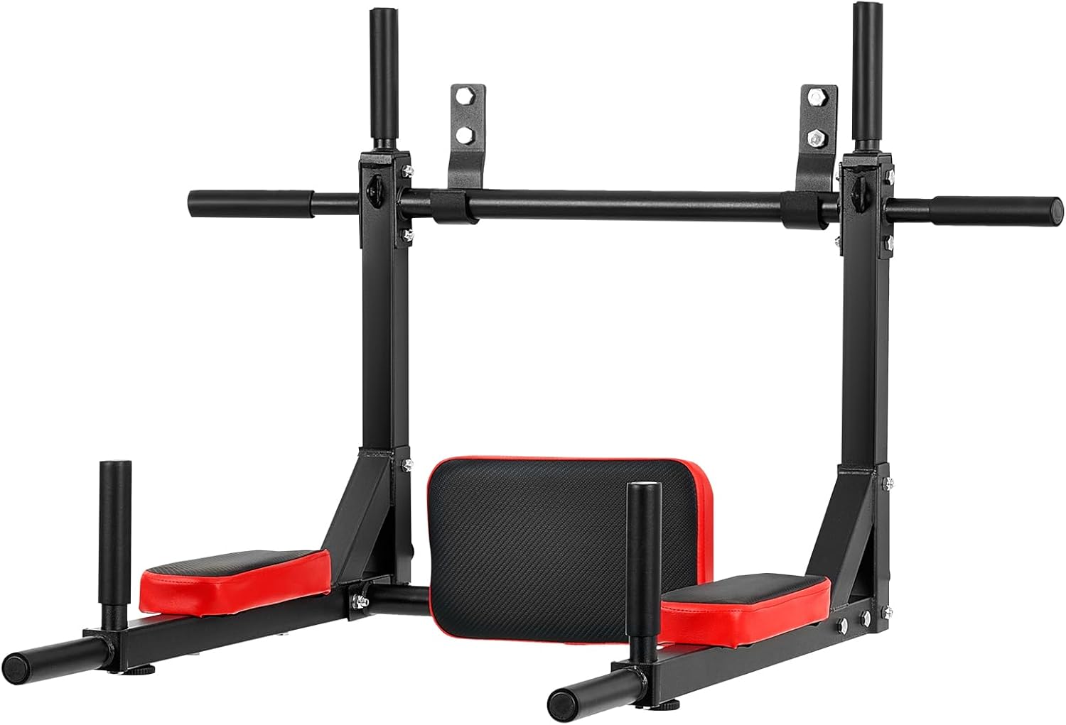 VEVOR Multifunctional Pull Up Bar, Wall Mounted Chin Up Bar Dip Station for Home Gym, Heavy Duty Steel Upper Body Workout Pull Ups, Power Tower Set Training Equipment Fitness, 440 lbs Weight Capacity - Image 9