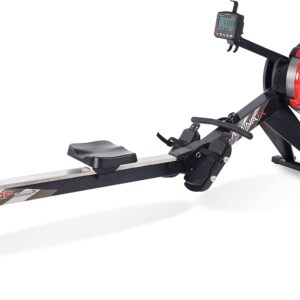 Stamina X AMRAP Rower Machine with Smart Workout App – Foldable Rowing Machine with Dynamic Air Resistance for Home Gym Fitness – Up to 300 lbs Weight Capacity