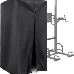 Protective Cover for Pull Up Bar Station, Waterproof& Dustproof Cover for Power Tower/Pull Up Dip Station-Indoor or Outdoor – 42″L x 40″W x 64″H