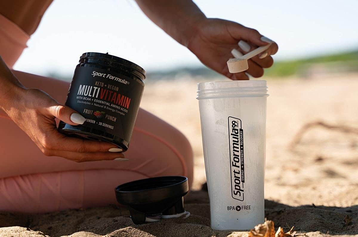 Multivitamin Powder - Drink Mix for Men Women BCAA Amino Acids Won’t Upset Your Stomach - Keto Vegan Multivitamin Fruit Punch - Electrolytes Super B Complex Digestive Enzyme - Image 6
