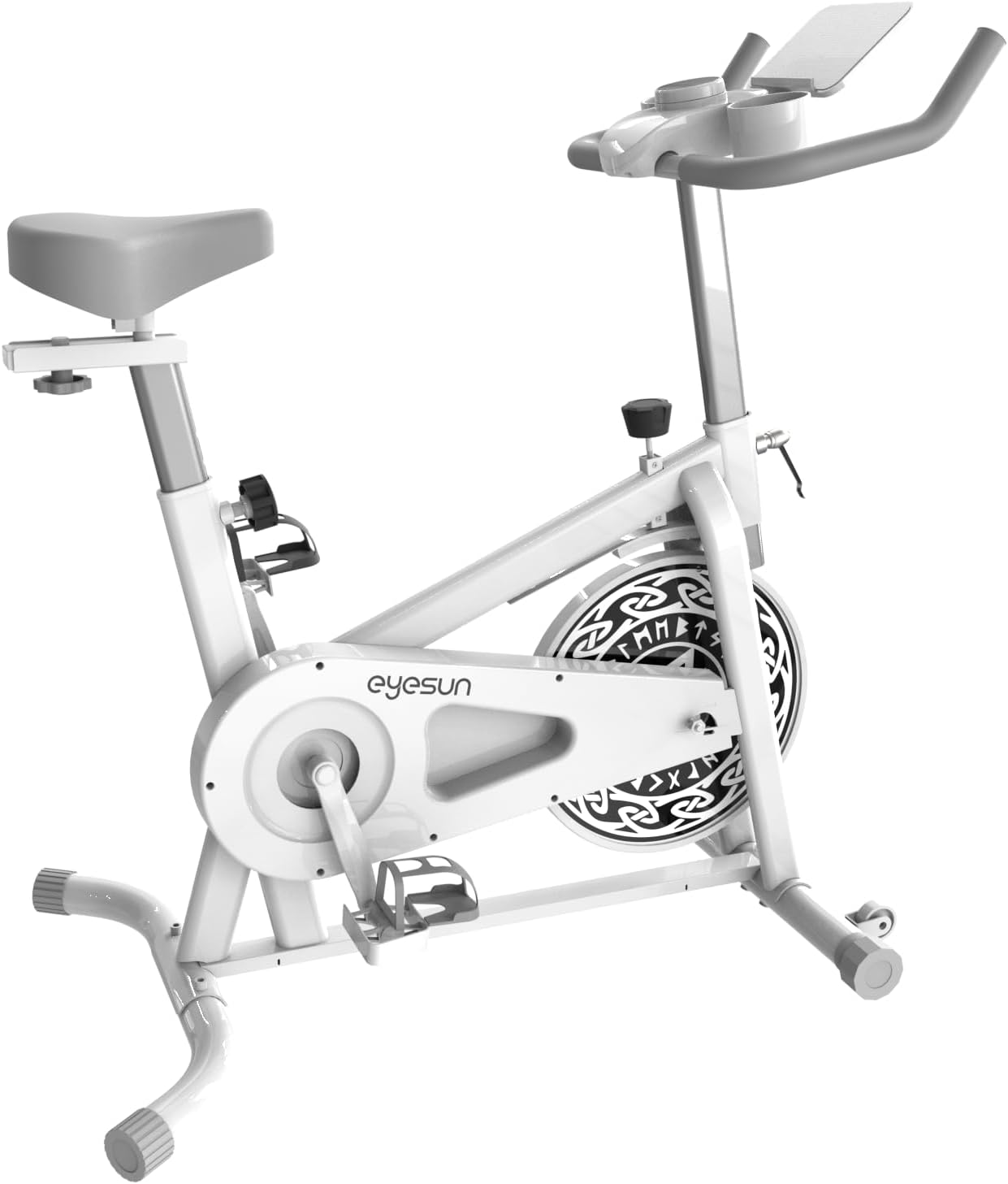 Exercise Bikes for Home,Indoor Cycling Bike with Adjustable Friction,Brake Pad Resistance Silent Belt Drive,330lbs Weight Capacity &Upgraded Version Seat for Home Cardio&Weight Loss - Image 9