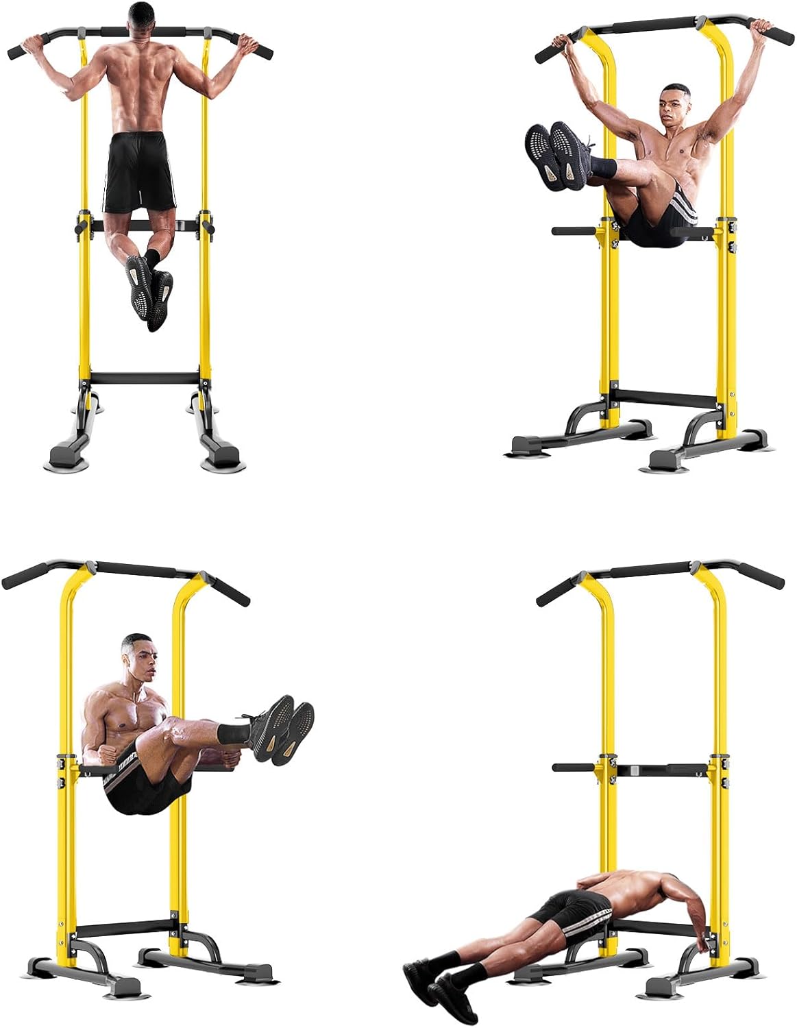 SogesPower Power Tower Dip Station Pull Up Bar for Home Gym Adjustable Height Strength Training Workout Equipment,Pull Up Bar Station - Image 7