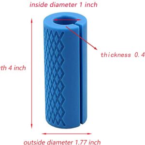 Barbell Grips – Thick Dumbbell Grips Arm Blaster Adapter with High-Density Silicone Rubber, Bar Grips for Weightlifting Muscle Growth Rapidly and Hands Stress Relieve