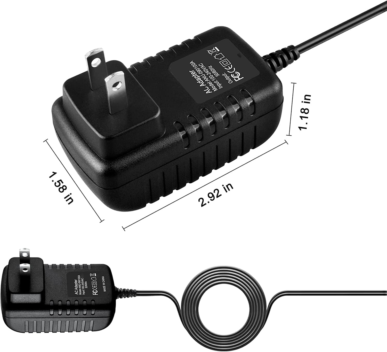 Guy-Tech Global AC/DC Adapter Compatible with Body Flex Sports BRT3858 BRT 3858 Body Champ 101275 3 in 1 Trio Elliptical Trainer Power Supply Cord - Image 3