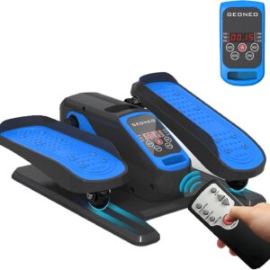 Under Desk Elliptical Machine, Electric Ellipse Leg Exerciser for Senior, Quiet and Compact Electric Seated Pedal for Home with Display Monitor, Remote Control and 12 Adjustable Speeds