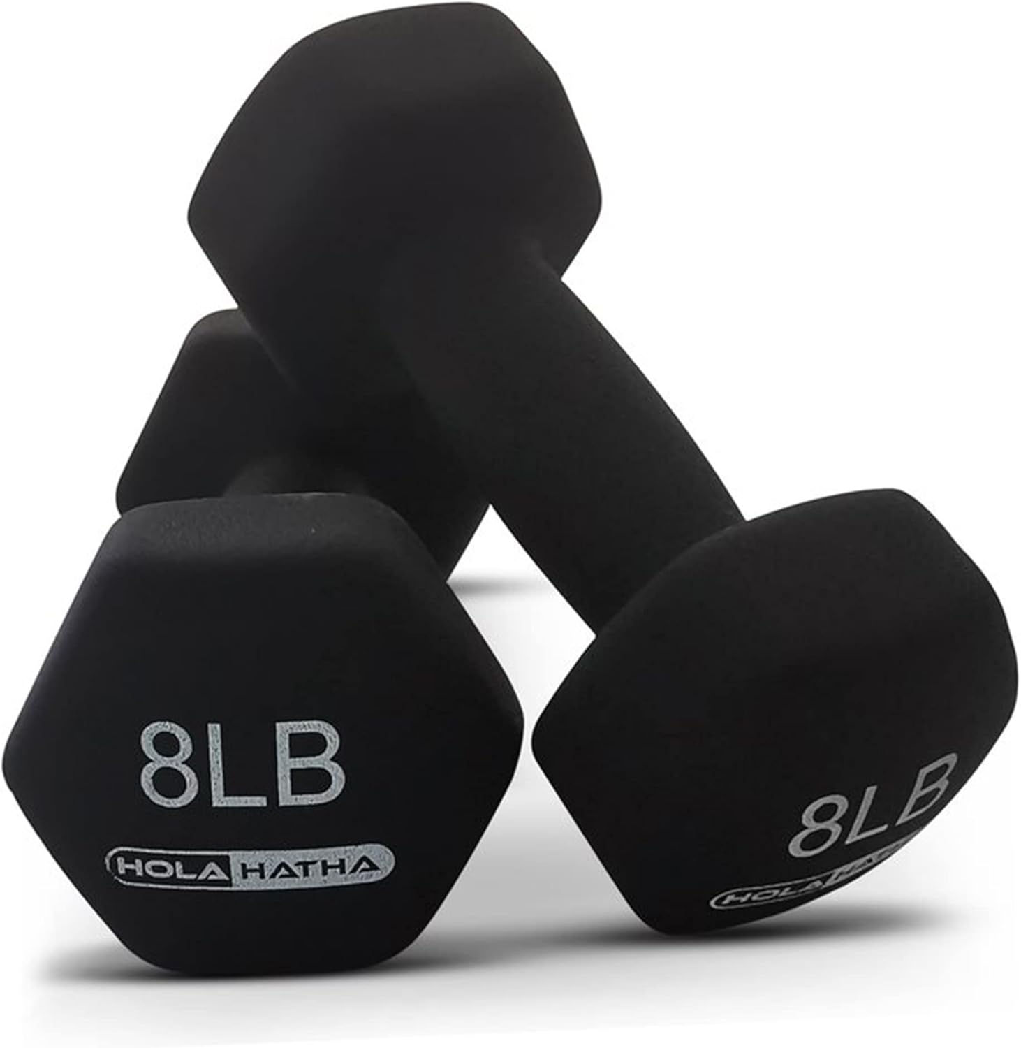 HolaHatha Neoprene Dumbbell Weights Set with Rack, Home Gym Equipment, 56 Lbs, Blues - Portable Weighted Exercise Dumbbells for Fitness, Training, and Lifting Workouts - Image 9
