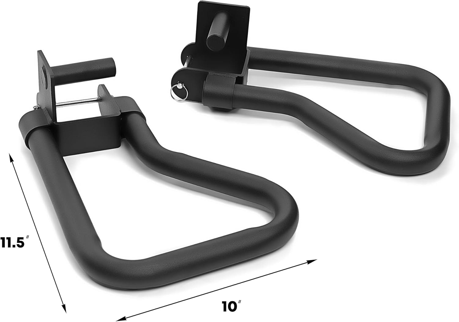 AmStaff Fitness Dip Bar Attachment for Squat & Power Rack – Compatible for 2x2" - 2.5x2.5" - 3x3" Inches Tube with 1-Inch Hole Racks – (Pair) - Image 4