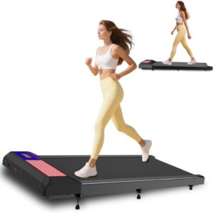 Under Desk Treadmill, Walking Pad Treadmill, 2.5 HP 265 Lbs Low Noise Walking Pad Incline LED Display with Remote Control Walking Jogging Running Machine, Treadmills for Home and Office