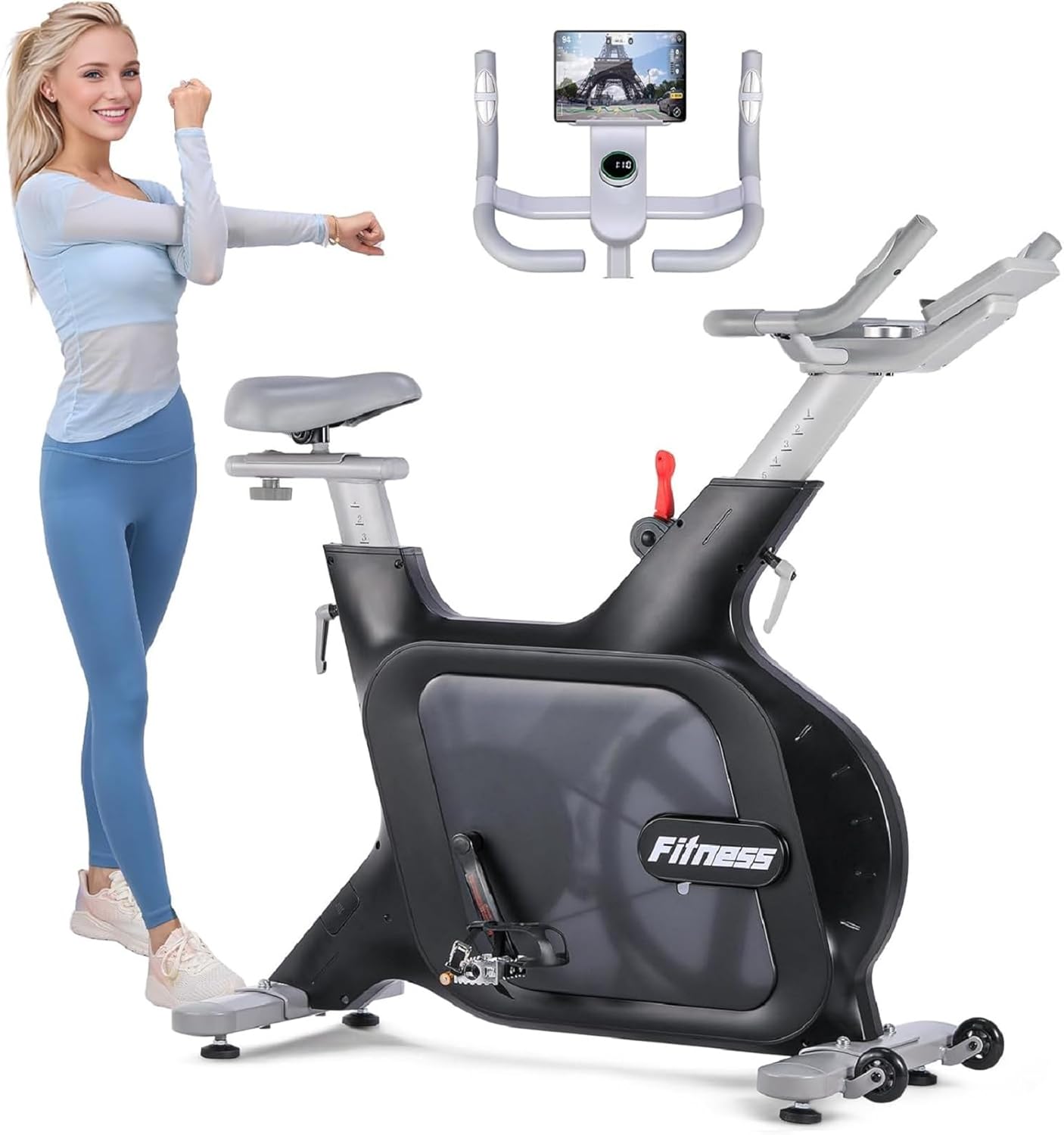 5-in-1 Multi-Function Exercise Bike | 350 lb Capacity | 32-Level Magnetic Resistance with Safety Brake | Adjustable Seat & Handlebars | Quiet Belt Drive & Performance Tracking