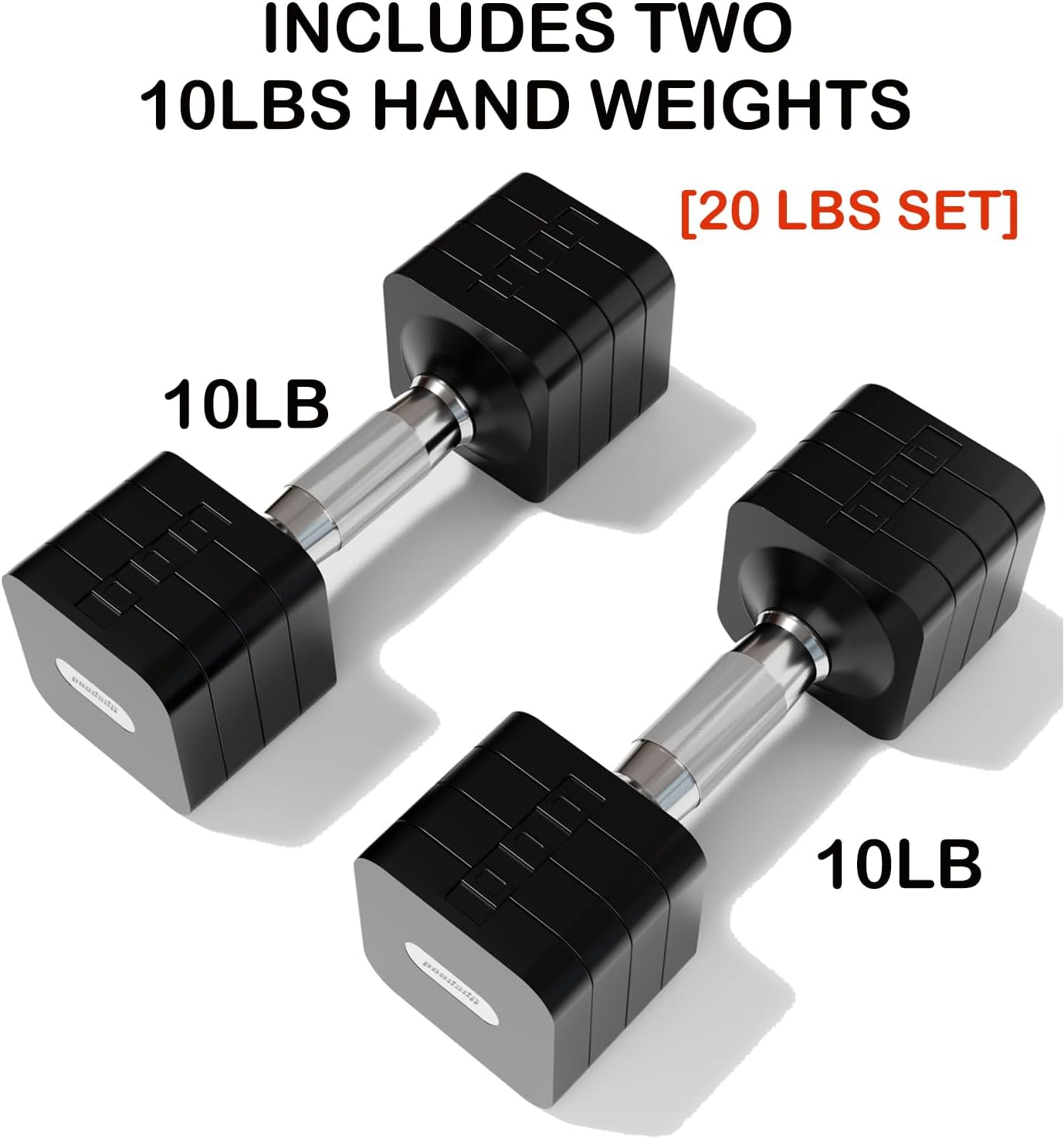 15LB 20LB 40LB 50LB Adjustable Dumbbell Set Free Weights Dumbbells Set for Women Men Hand Weights Sets Adjust Dumbbell Weight Sets for Home Gym Exercise Workout Strength Training Equipments - Image 2